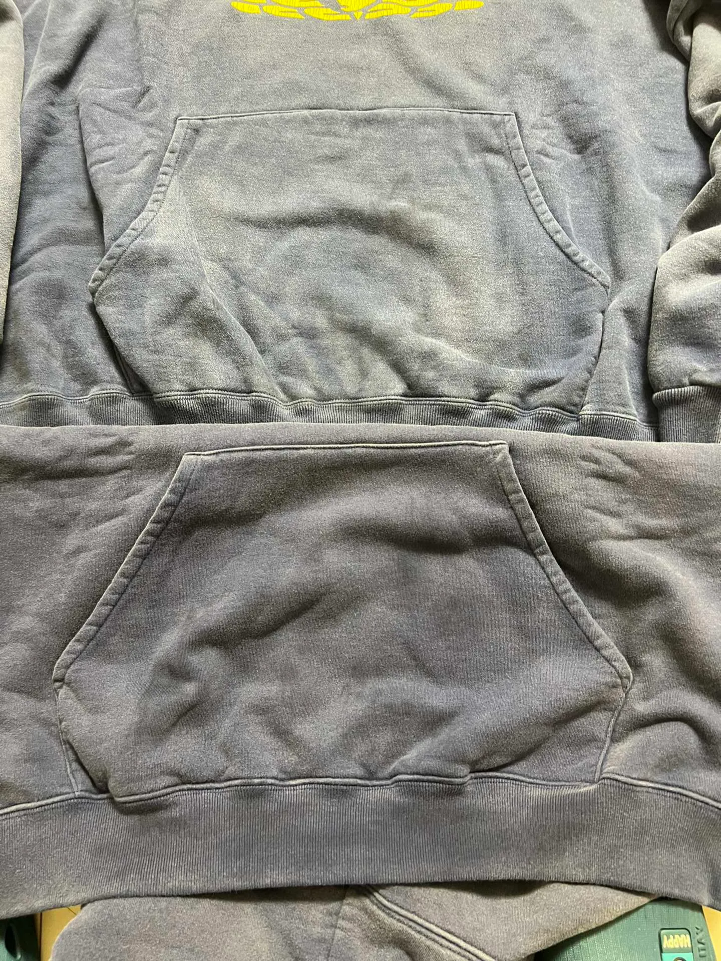Proofing vs original SAINT M×××××× ANGEL HOODIE/NAVY Angel Reborn Blue Hoodie Washed Blue S-XL